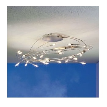  Escale Spin oválné LED stropní svítidlo chrom