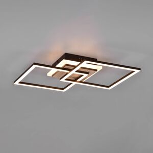 Reality Leuchten LED stropní světlo Giro 3 zdroje hranaté, ovladač