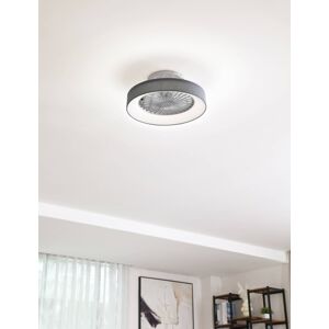 Lindby Stropní ventilátor Lindby LED Mace, šedý, tichý, CCT