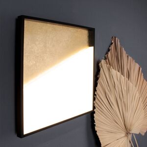 Eco-Light Nástěnné svítidlo LED Vista, zlatá/černá, 30 x 30 cm