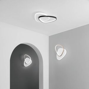Eco-Light Nástěnné svítidlo LED Ovest, černé, délka 45 cm, hliník, CCT