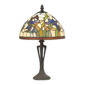 Artistar Decentní stolní lampa ELANDA, Tiffany styl 41 cm