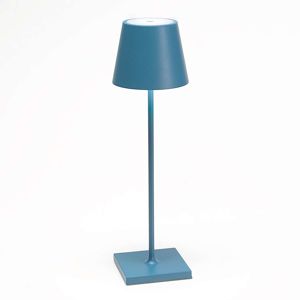Stolní lampa LED Poldina s baterií, přenosná modrá