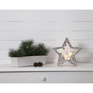 STAR TRADING Fauna LED dekorativní světlo ze dřeva, výška 24 cm