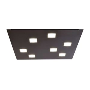 Fabbian Quarter - černé LED stropní svítidlo 7zdr