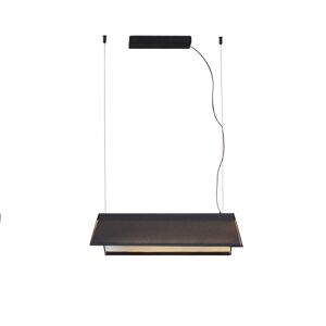 FARO BARCELONA LED závěsné světlo Ludovico Surface, 60 cm, černá