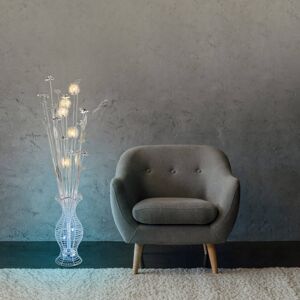 Globo LED stojací lampa Anton, změna barvy RGB, váza