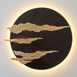 Holländer Firmamento - černozlaté LED nástěnné světlo