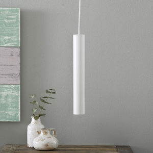 Ideallux LED závěsné světlo Look ve štíhlém tvaru, bílá