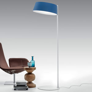 Stilnovo LED stojací lampa Oxygen_FL2, azurová modrá