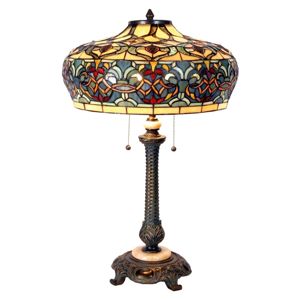 Clayre&Eef Stolová lampa Orient v Tiffany stylu