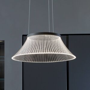 Martinelli Luce LED závěsné světlo Plissé, stínidlo gravírované