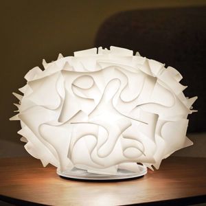 Slamp Veli - stolní lampa kulovitého tvaru, bílá