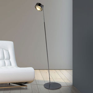 Top Light LED stojací lampa Puk Maxx Floor Mini, chrom