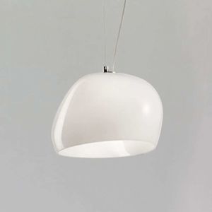 Závěsné světlo Surface Ø 27 cm, E27 bílá/bílá mat