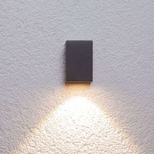 Lucande Grafitové LED venkovní nástěnné světlo Tavi 9,5 cm