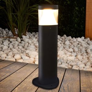 Lucande Tmavě-šedé LED svítidlo s podstavcem Milou