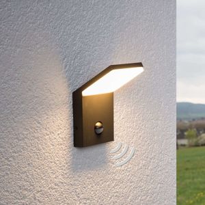Lucande Venkovní nástěnné LED světlo Nevio s čidlem pohybu