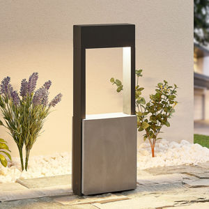 Lucande Lucande Tekiro LED světlo na soklu, beton, 45 cm