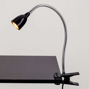 Lindby Rabea - LED svítilna s klipem v černé