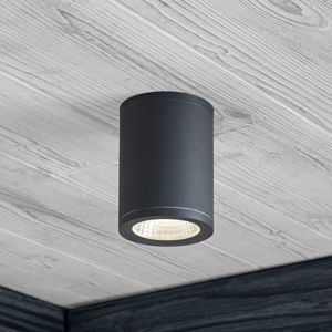 Lucande LED svítidlo downlight Embla, hliník, tmavě šedé