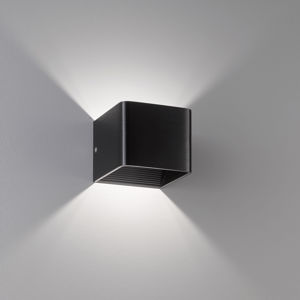 FISCHER & HONSEL LED nástěnné světlo Dan, černá eloxovaná